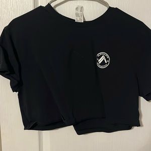 Alphalete black crop top